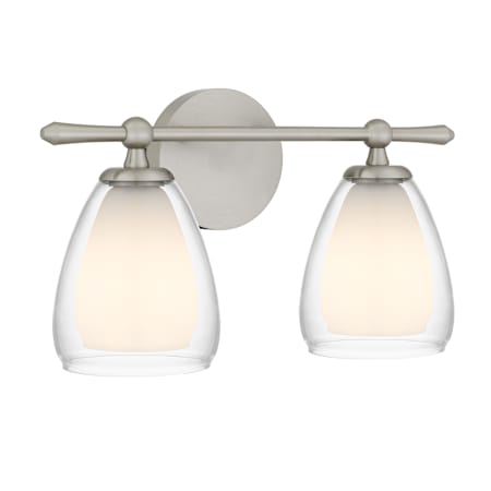 Quoizel Vivienne 2 Light 16" Wide Vanity Light Brushed Nickel