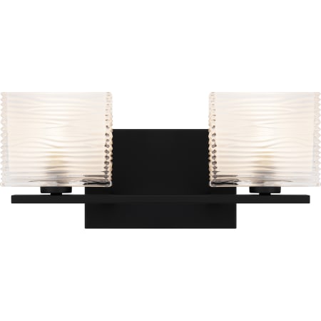 Quoizel Westcap 2 Light 15" Wide Bathroom Vanity Light Matte Black