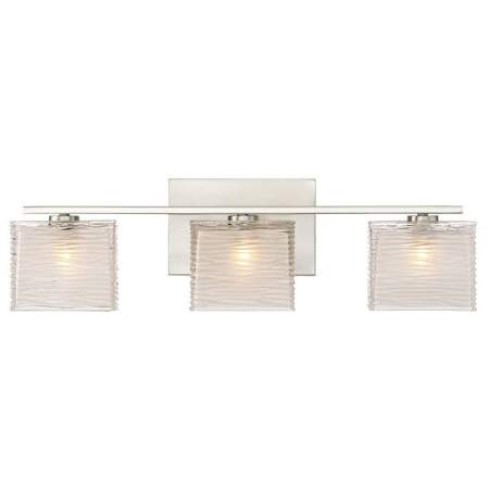 Quoizel Westcap 3 Light 23" Wide Bathroom Vanity Light Brushed Nickel