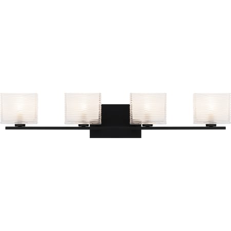 Quoizel Westcap 4 Light 32" Wide Bathroom Vanity Light Matte Black