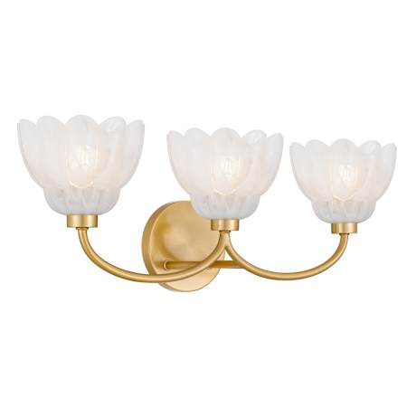Quoizel Whitecap 3 Light 23" Wide Vanity Light Brushed Gold