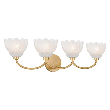 Quoizel Whitecap 4 Light 31" Wide Vanity Light Brushed Gold