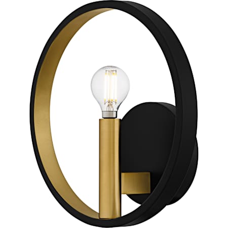 Quoizel Winsland 10" Tall Wall Sconce Matte Black
