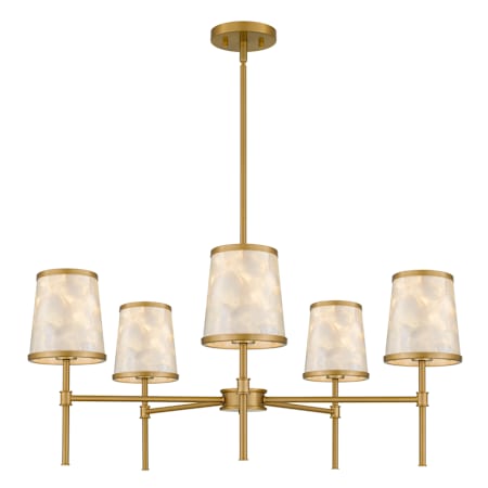 Quoizel Windley 5 Light 32" Wide Chandelier Brushed Gold