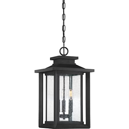 Quoizel Wakefield 3 Light 11" Wide Outdoor Pendant Earth Black
