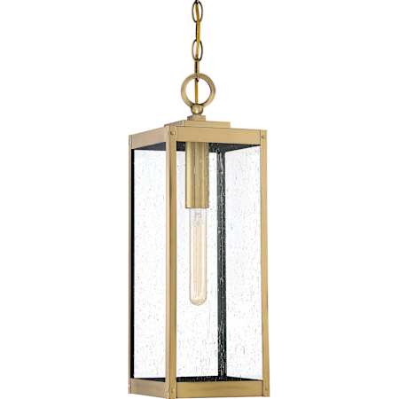 Quoizel Westover Single Light 7" Wide Outdoor Mini Pendant Antique Brass
