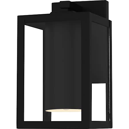 Quoizel Westover 10" Tall Outdoor Wall Sconce with Beveled Glass Shade Earth Black