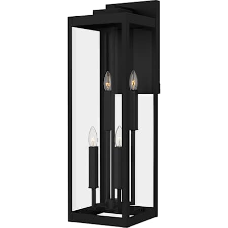 Quoizel Westover 4 Light 30" Tall Wall Sconce Earth Black