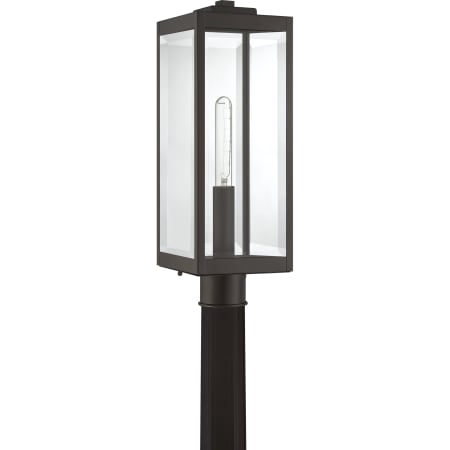 Quoizel Westover 21" Tall Outdoor Single Head Post Light Western Bronze