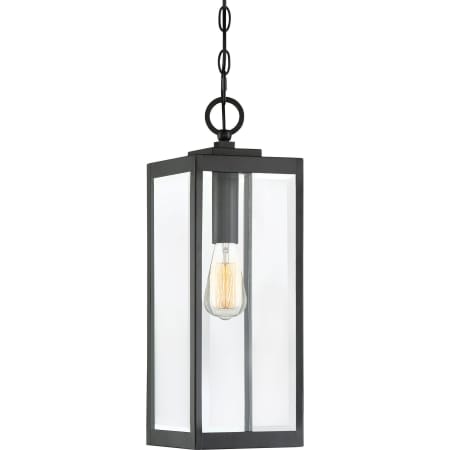 Quoizel Westover Single Light 7" Wide Outdoor Mini Pendant Earth Black