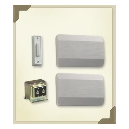 Quorum International Two Story / Front Door Chime Kit with White plastic covers White