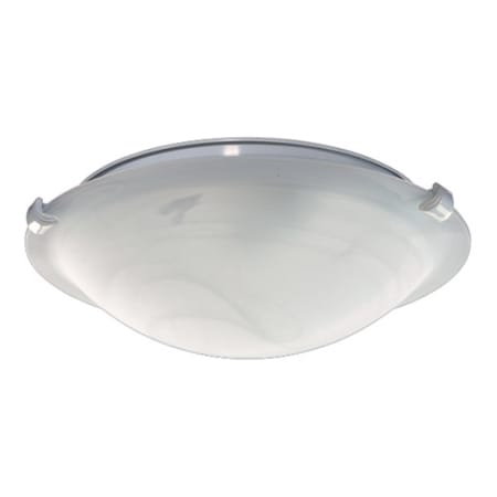 Quorum International 2 Light Bowl Semi-Flush Fan Light Kit White