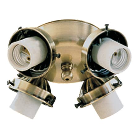 Quorum International 4 Light Ceiling Fan Light Kit Antique Brass