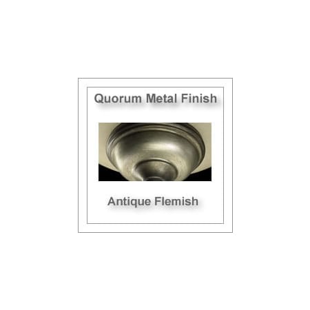 Quorum International 24" Universal Ceiling Fan Downrod for 11 Ft Ceilings Antique Flemish