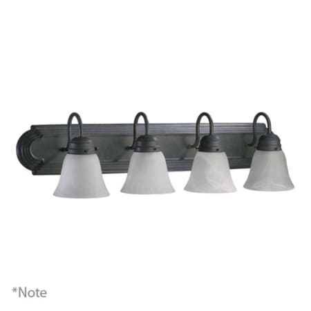 Quorum International Six Light 48" Wide Bathroom Fixture Toasted Sienna