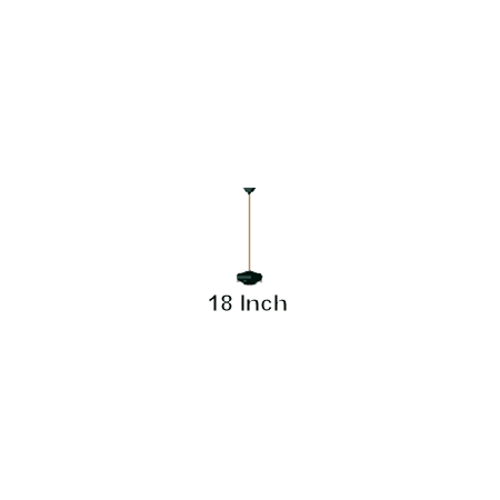 Quorum International 18" Ceiling Fan Downrod for 10 Ft ceilings Chrome