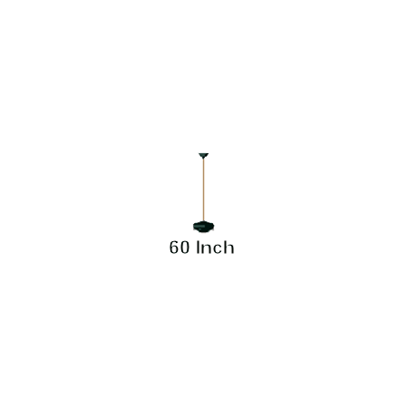 Quorum International 60" Ceiling Fan Downrod for 14 Ft Ceilings Almond