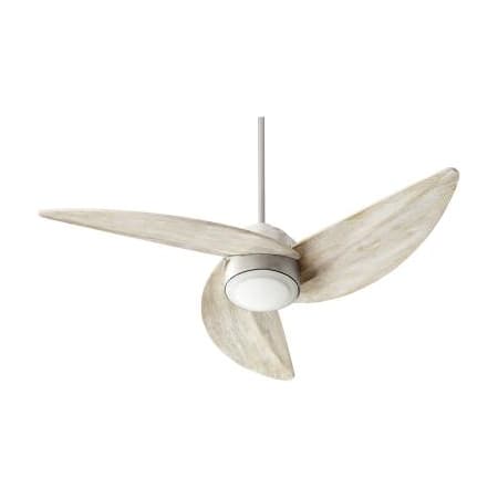 Quorum International Trinity 52" 3 Blade LED Indoor Ceiling Fan Satin Nickel