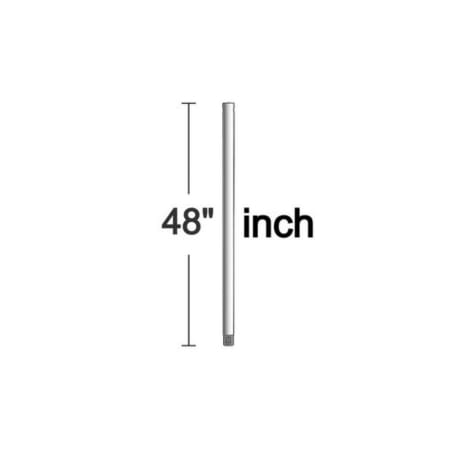 Quorum International 48" Universal Ceiling Fan Downrod for 13 Ft Ceilings Antique Flemish