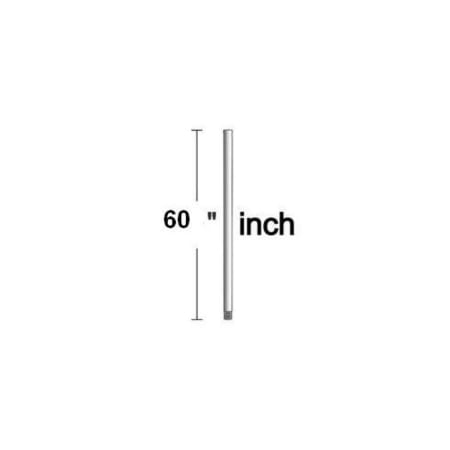 Quorum International 60" Universal Ceiling Fan Downrod for 14 Ft Ceilings Antique Flemish