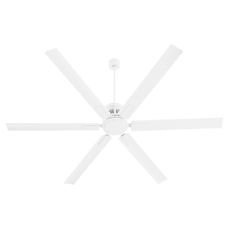 Quorum International Zeus 80" 6 Blade Indoor / Outdoor Ceiling Fan with Remote and Wall Control Studio White