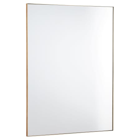 Quorum International Rectangular 30" W x 40" H Modern Rectangular Metal Framed Bathroom Wall Mirror Gold