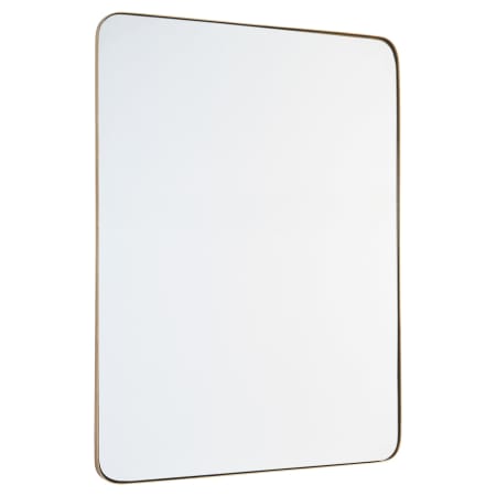 Quorum International Stadium 30" W x 40" H Modern Specialty Metal Framed Bathroom Wall Mirror Gold