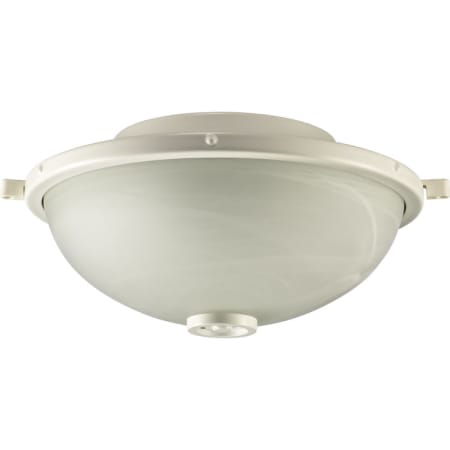 Quorum International Marsden Bowl Shaped Light Kit for Outdoor Patio Fan Studio White