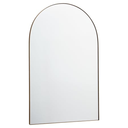 Quorum International Arch 24" W x 38" H Modern Arched Metal Framed Bathroom Wall Mirror Gold
