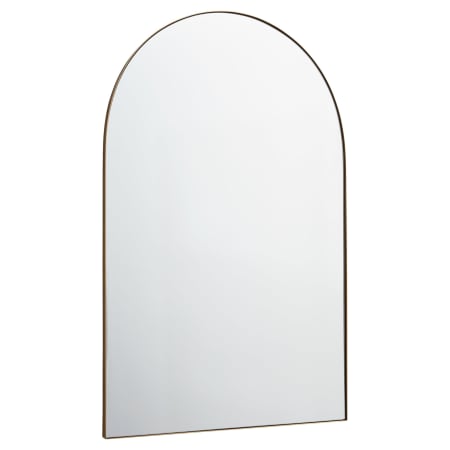 Quorum International Arch 28-3/4" W x 45-1/2" H Modern Arched Metal Framed Bathroom Wall Mirror Gold