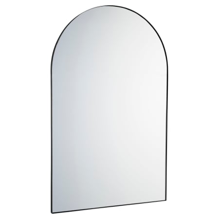 Quorum International Arch 28-3/4" W x 45-1/2" H Modern Arched Metal Framed Bathroom Wall Mirror Matte Black