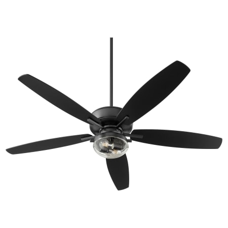Quorum International Breeze Patio 60" 5 Blade Indoor / Outdoor Ceiling Fan Textured Black