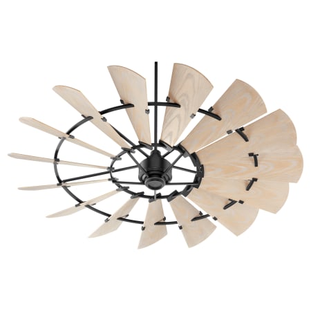 Quorum International 72" 15 Blade Indoor Ceiling Fan with Remote Control Noir
