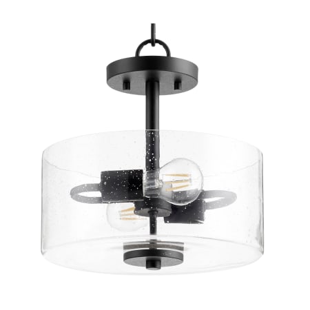 Quorum International Dakota 2 Light 12" Wide Pendant Noir
