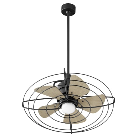 Quorum International Bandit 24" 5 Blade Indoor / Outdoor Ceiling Fan Textured Black