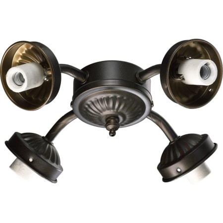 Quorum International 4 Bulb Fluorescent Fan Light Kit Oiled Bronze