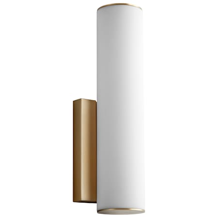 Quorum International Fugit 12" Tall LED Wall Sconce Aged Brass
