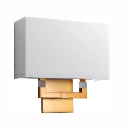 Quorum International Chameleon 11" Tall LED Bathroom Sconce Aged Brass