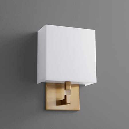 Quorum International Chameleon 12" Tall LED Wall Sconce Aged Brass