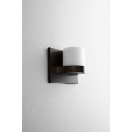 Quorum International Olio 6" Tall LED Bathroom Sconce Oiled Bronze
