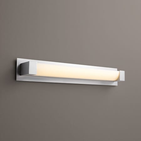 Quorum International Balance 29" Wide LED Bath Bar in Satin Nickel Satin Nickel