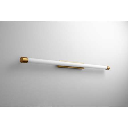 Quorum International Zenith 2 Light 48" Wide LED Bath Bar Aged Brass