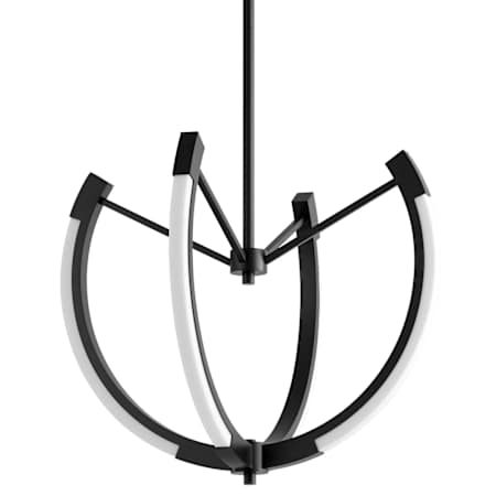 Quorum International Utopia 21" Wide LED Globe Chandelier Black