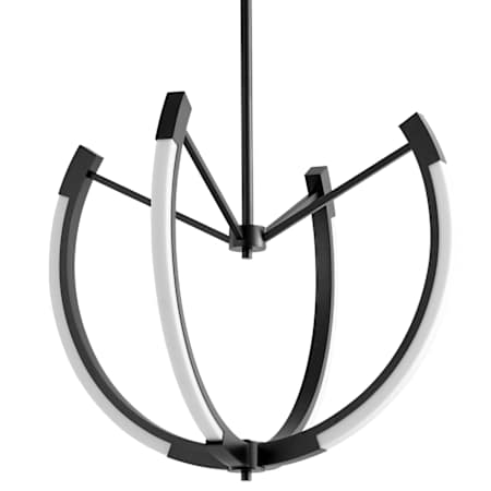 Quorum International Utopia 28" Wide LED Globe Chandelier Black