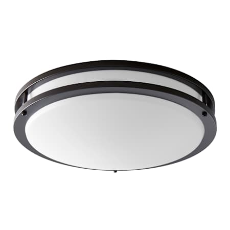 Quorum International Oracle 18" Wide LED Flush Mount Bowl Ceiling Fixture / Converts to Wall Sconce Oiled Bronze