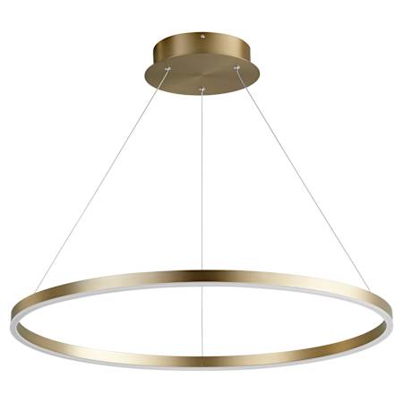 Quorum International Circulo 32" Wide LED Ring Chandelier Aged Brass