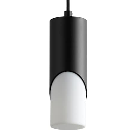 Quorum International Ellipse 3" Wide 9" Tall LED Mini Pendant with Acrylic Shade Black