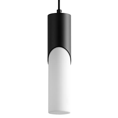 Quorum International Ellipse 3" Wide LED Mini Pendant with Acrylic Shade Black