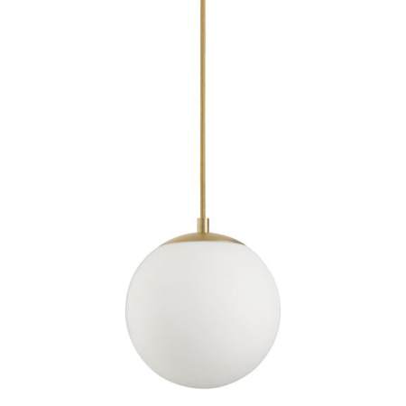 Quorum International Luna 8" Wide LED Mini Pendant Aged Brass