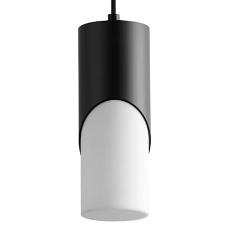 Quorum International Ellipse 4" Wide LED Mini Pendant with Acrylic Shade Black
